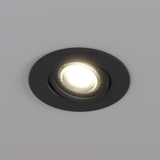Встраиваемый светильник Denkirs DK3020BВ IP 20, 10 Вт, GU5.3, LED, черный, пластик DK3020-BK