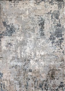 Индийский ковер из арт-шёлка и шерсти Carpet «STORM» LP-313-GREY 343 x 439 см