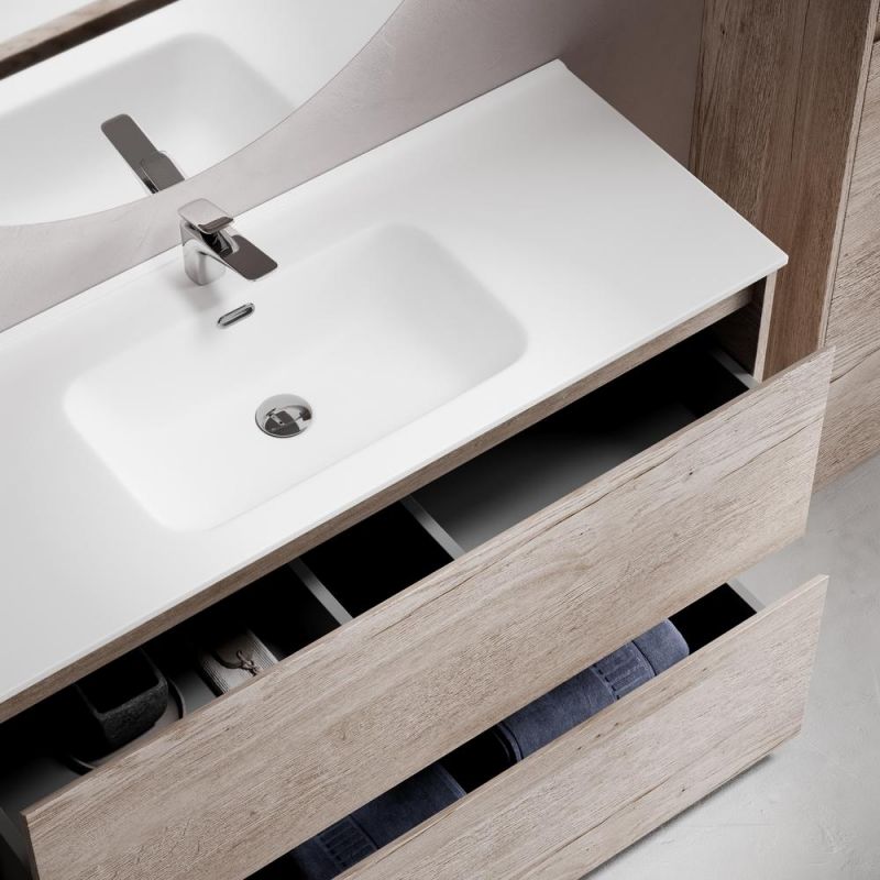 Тумба под раковину напольная SANCOS Libra Floor LB120F-1EG дуб галифакс натуральный 119 см фото 4