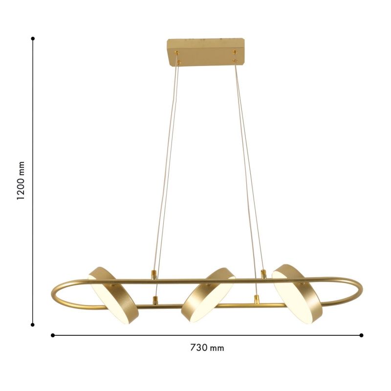Подвесная люстра F-Promo Abris 48W LED 3000-6000К (теплый, белый, холодный) 4677-3P фото 4