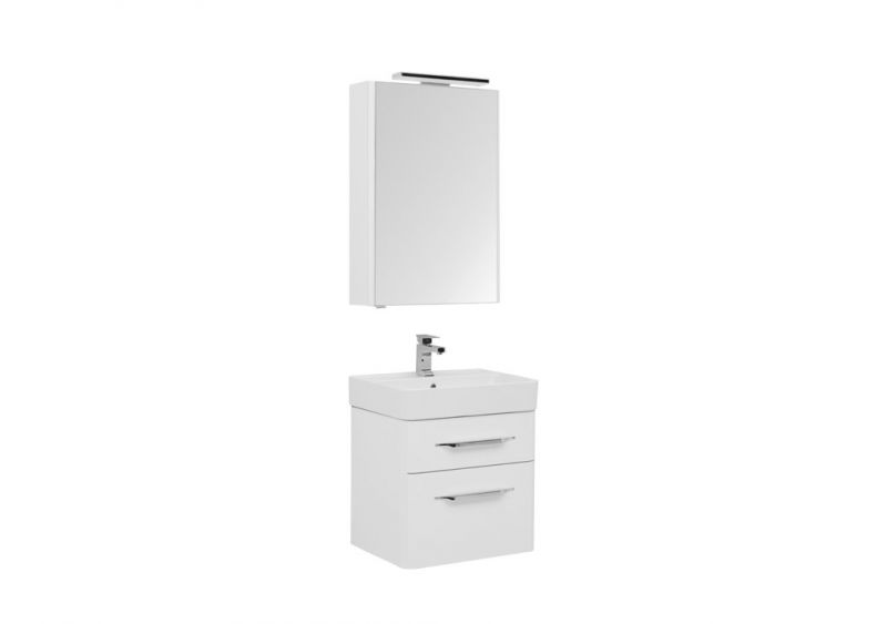 Мебель для ванной Aquanet Виченца 60 199301, Белый Тумба+раковина+зеркало