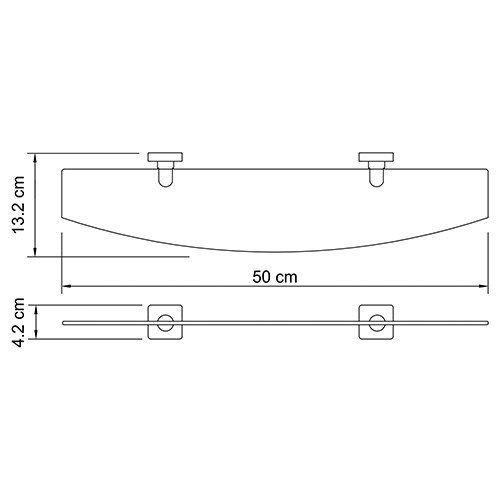 Полка WasserKRAFT Lippe K-6524 фото 3