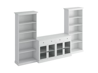 Композиция мебели (2 стеллажа, тумба) Caprio g3 ОГОГО Обстановочка белый BD-1744969