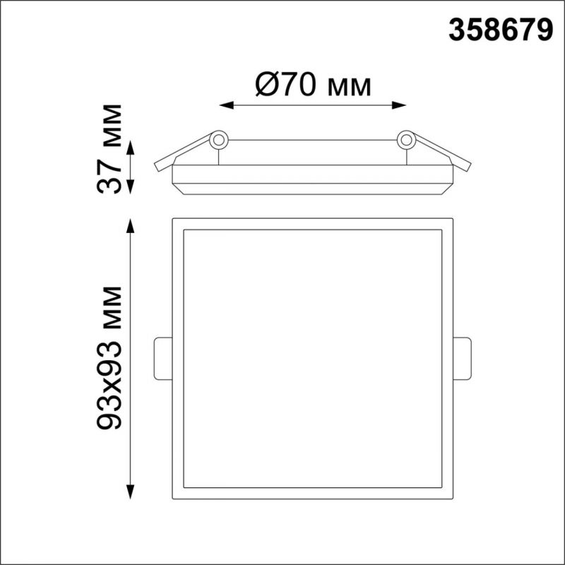 Светильник встраиваемый влагозащищенный NovoTech SPOT PANDORA 8W 358679