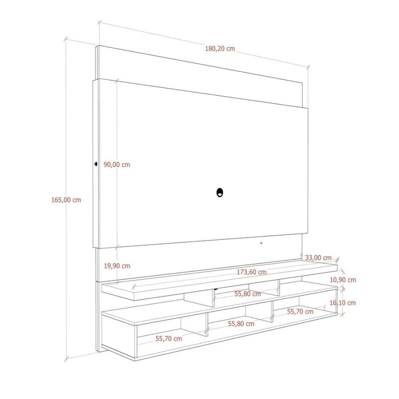 Стеллаж Manhattan Comfort Home Lofty PA29251