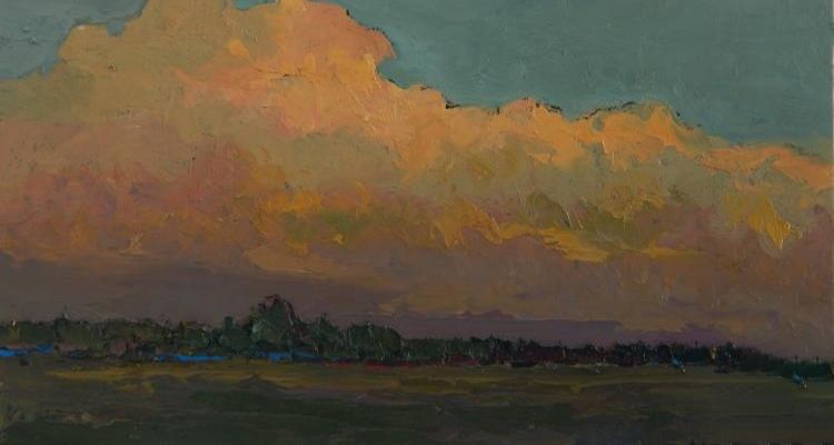Картина "Вечернее облако" 37x20 Головченко Алексей