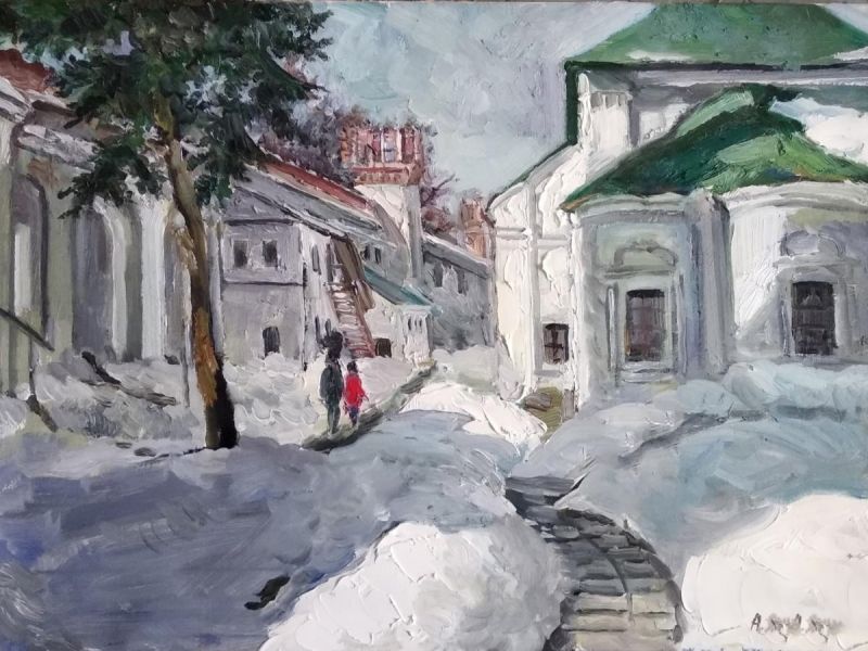 Картина "В Новодевичьем монастыре" Ягужинская Анна
