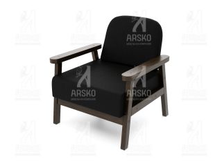 Кресло Флори венге велюр черный BD-2283437