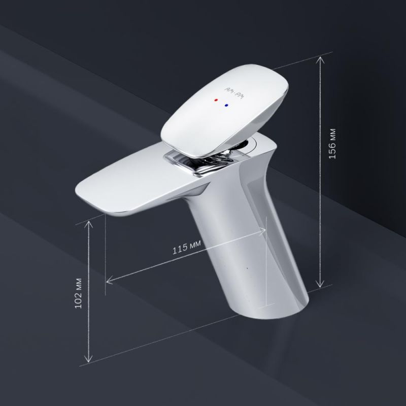 Смеситель для раковины AM.PM Spirit 2.0 F70A02100 фото 9
