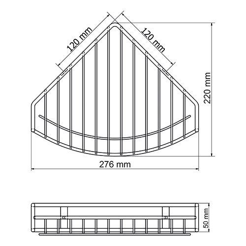 Полка WasserKRAFT Ammer K-1511