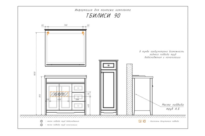 Зеркало Тбилиси-90 Comforty 00003132632