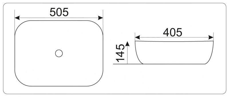 Раковина CeramaLux NC D1302H022