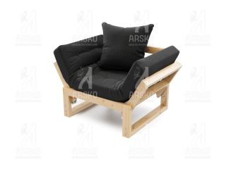 Кресло Амбер сосна черная рогожка BD-2153572