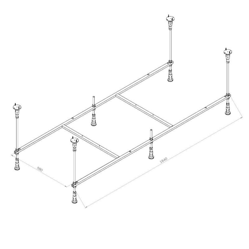 Каркас для ванн AM.PM X-Joy W94A-170-070W-R 170х70