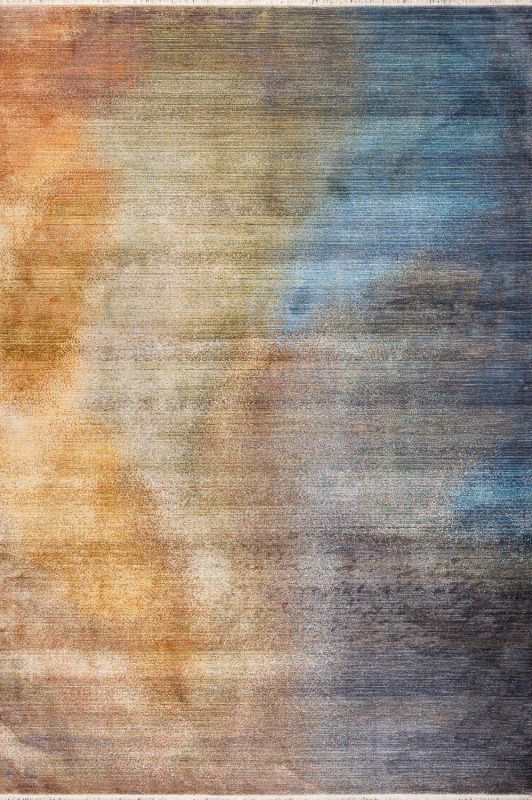 Турецкий ковер из полиэфирного шёлка Carpet «MYSTIC» 1146A-GREY-BLUE 160 x 230 см фото 1
