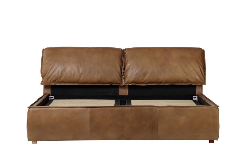 Двуспальная кровать Sotogrande RBD032 New Nut ter leather with Rubber wood feet BD-3052736