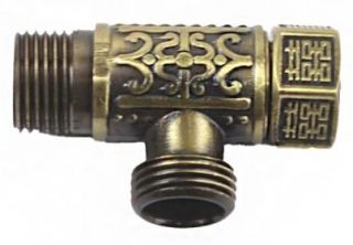 Тройник латунный Bronze de Luxe 21677, 1/2", бронза