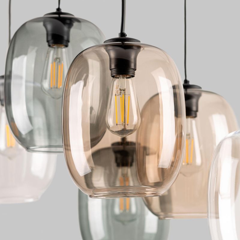 Подвесной светильник TK Lighting Elio со стеклянными плафонами E27 15W 5974 фото 3