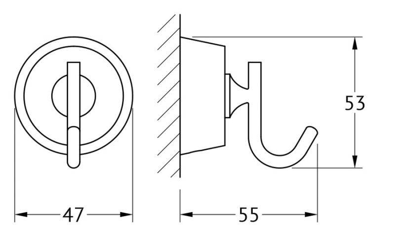 Крючок FBS Universal VIZ 001