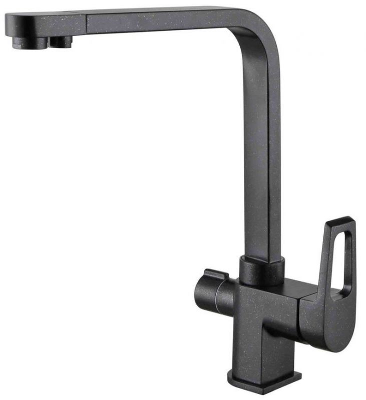 Смеситель для кухни Zorg Sanitary ZR 334 YF черный металлик фото 1