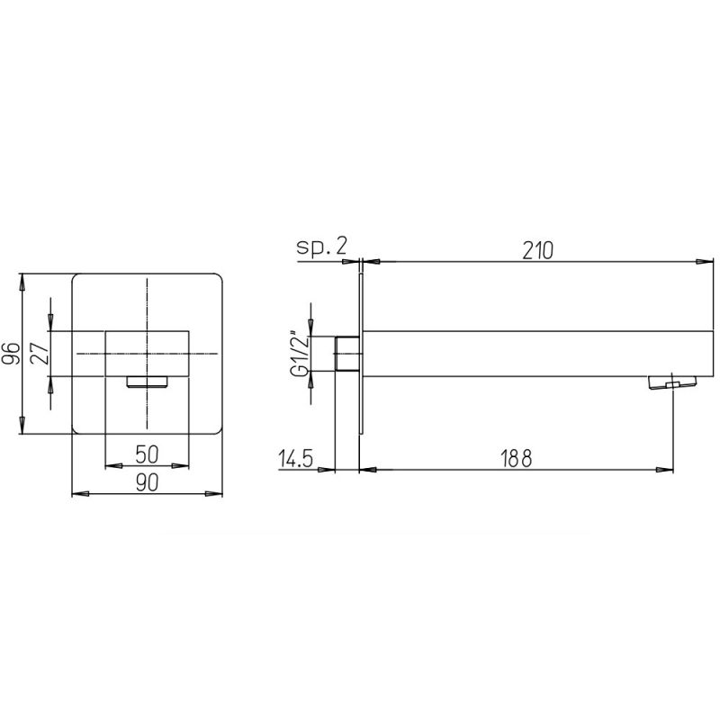 Излив Paini Dax-Dax-R 84PZ430R