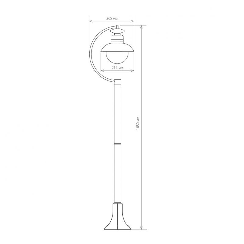 Светильник садово-парковый Elektrostandard Talli F брауни GL 3002F