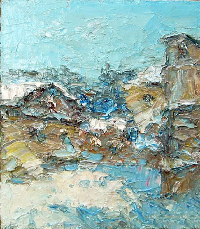 Картина "Зима в деревне" 35x40 Желнов Николай фото 1