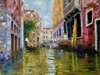 Картина "Венеция. Канал Рио-де Сан Маргарита" Григорий Жадько