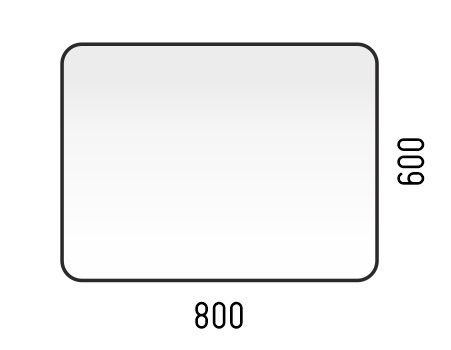 Зеркало Corozo Альбано SD-00000803 80х60 см с подсветкой