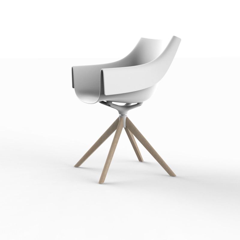 Стул поворотный Manta на деревянных ножках Vondom BD-2608379 фото 1