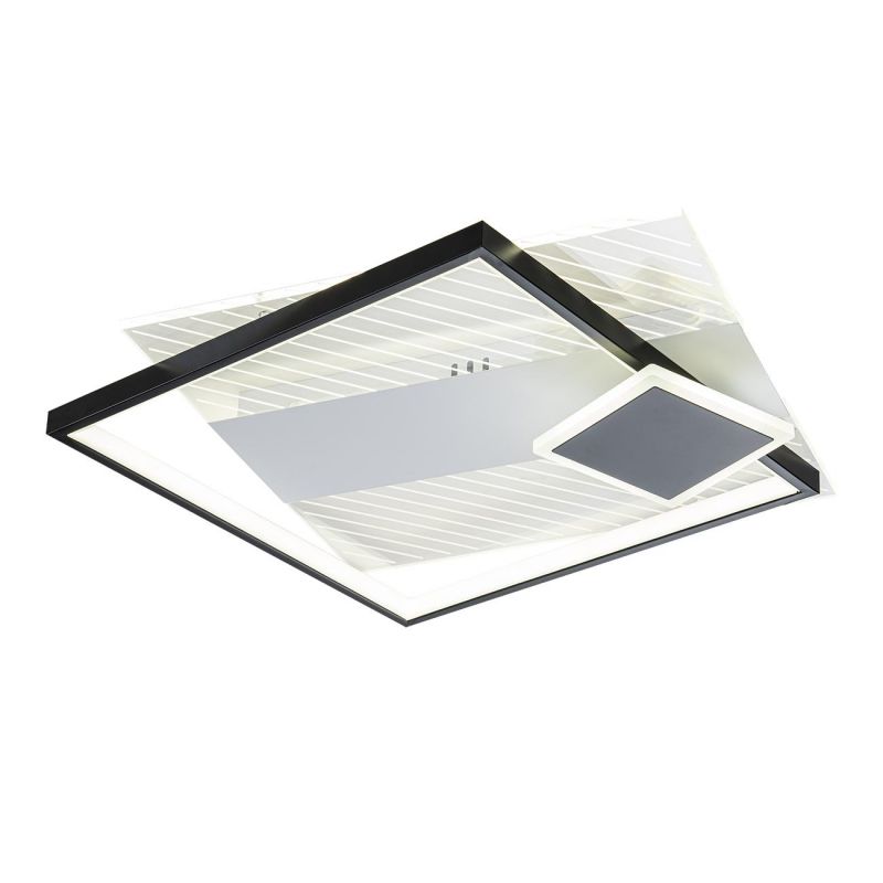 Потолочный светильник Escada 10226/3 SQUARE LED*75W Black/White