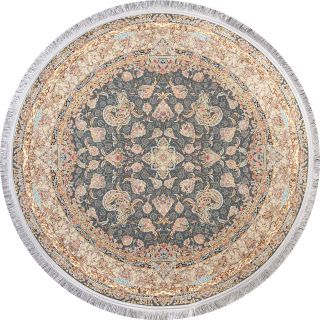 Иранский ковер из полиэфирного шёлка и акрила Carpet «ARMAN» ARNIKA-DBLU(Round) 120 x 120 см