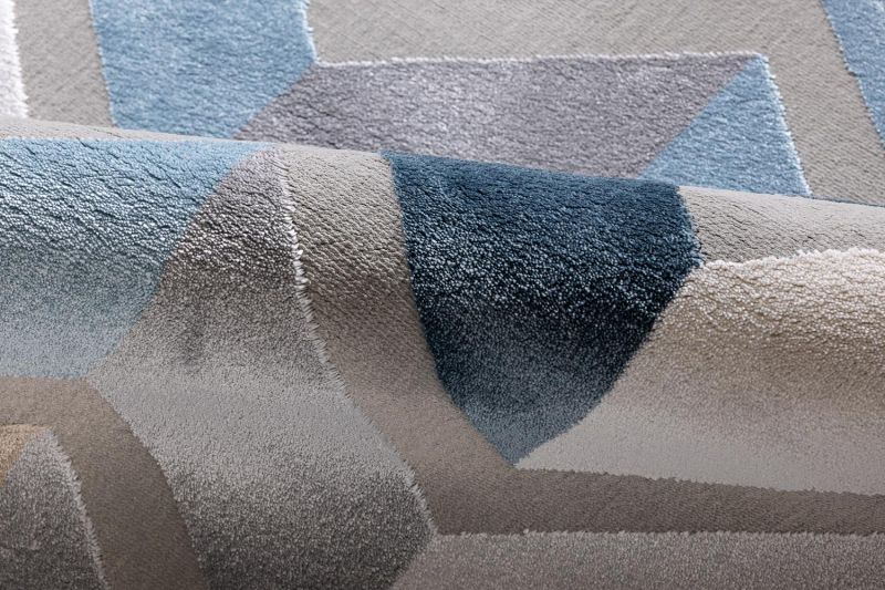 Турецкий ковер из полиэстера Carpet «PARKER» 0106A-BLU 280 x 380 см фото 4