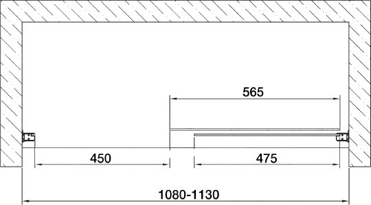 Душевая дверь Vegas Glass ZP 110 07 01