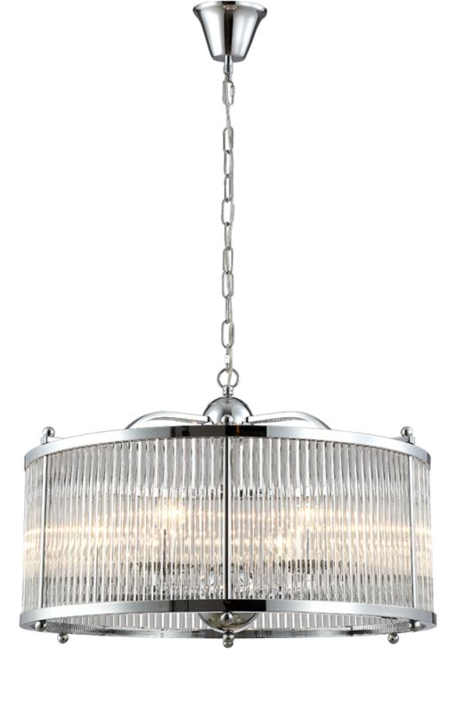 Люстра Crystal Lux TADEO 40W E14 TADEO SP6 D600 CHROME/TRANSPARENTE фото 2