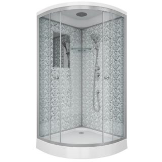 Душевая кабина Niagara Luxe NG-7701W серебро 90x90 см