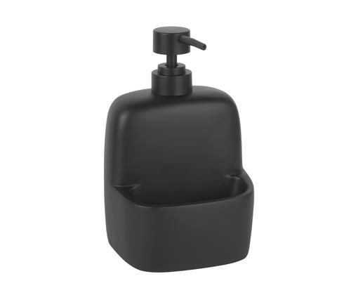 Дозатор с емкостью для губки WasserKRAFT  K-8499BLACK фото 1