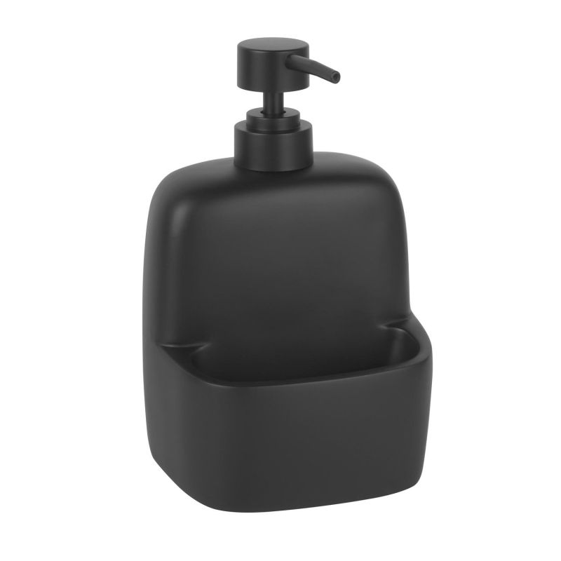 Дозатор с емкостью для губки WasserKRAFT  K-8499BLACK фото 2