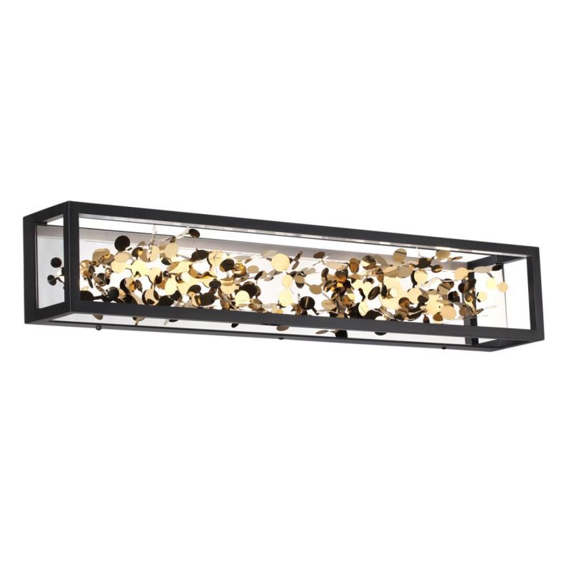 Настенный светильник Odeon Light черный/золото/металл/металл LED 1*23W 4000K BILD 5065/23WL