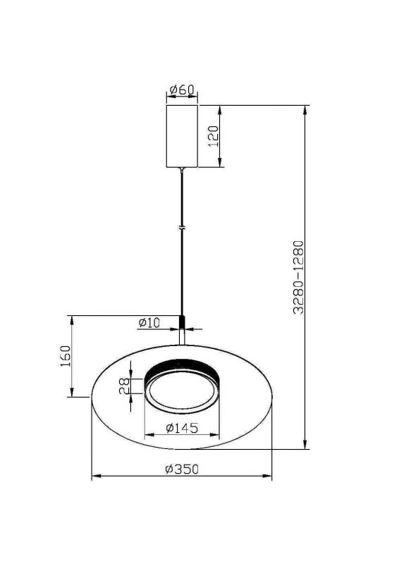 Подвесной светильник Maytoni El 220-240V 12W IP20 3000K MOD041PL-L15B3K1 фото 6