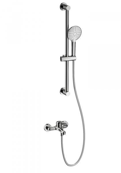 Смеситель для ванны WONZON & WOGHAND WW-4560-CR с душевым гарнитуром, Хром фото 1