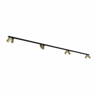 Накладной светильник спот Nowodvorski Mono 2x200 Black/Brass GU10 80W 7756