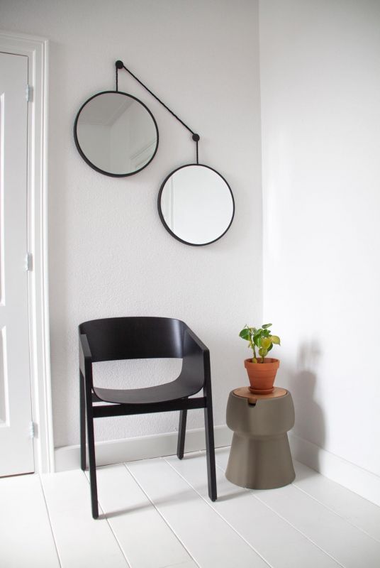 Зеркала Art Mirror по 40см Balance S Black на черном шнуре BD-3148674 фото 6
