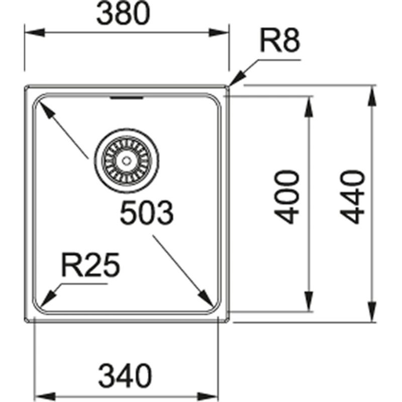 Мойка Franke Kubus KBG 125.0176.651 белый