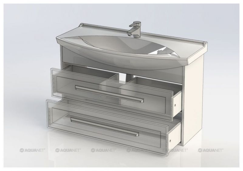Тумба с раковиной Aquanet Остин 105 белый 00212638