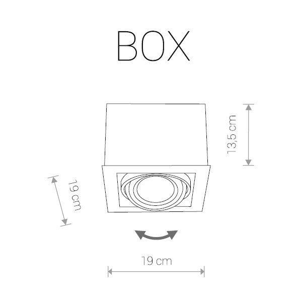 Встраиваемый светильник BOX 9497