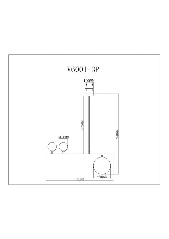 Светильник Moderli V6001-3P