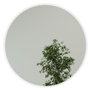 Настенное зеркало в раме GENGLASS RAUNTEL М BD-2374106 белое