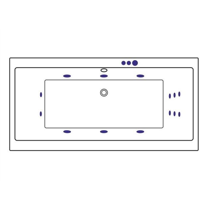 Акриловая ванна Excellent Pryzmat WAEX.PRY19.SMART.BR 190x90 с г/м, бронза