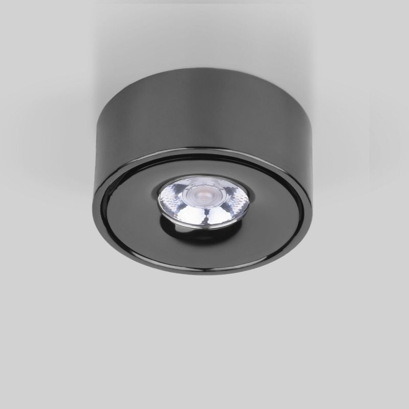 Накладной светодиодный светильник Elektrostandard Glide 25100/LED 8W 4200K чёрный жемчуг фото 1